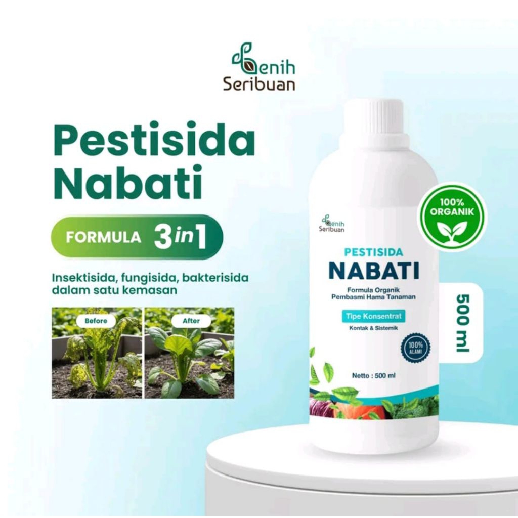 Pestisida Nabati Organik 500 mL Pekatan untuk Semua Hama Tanaman