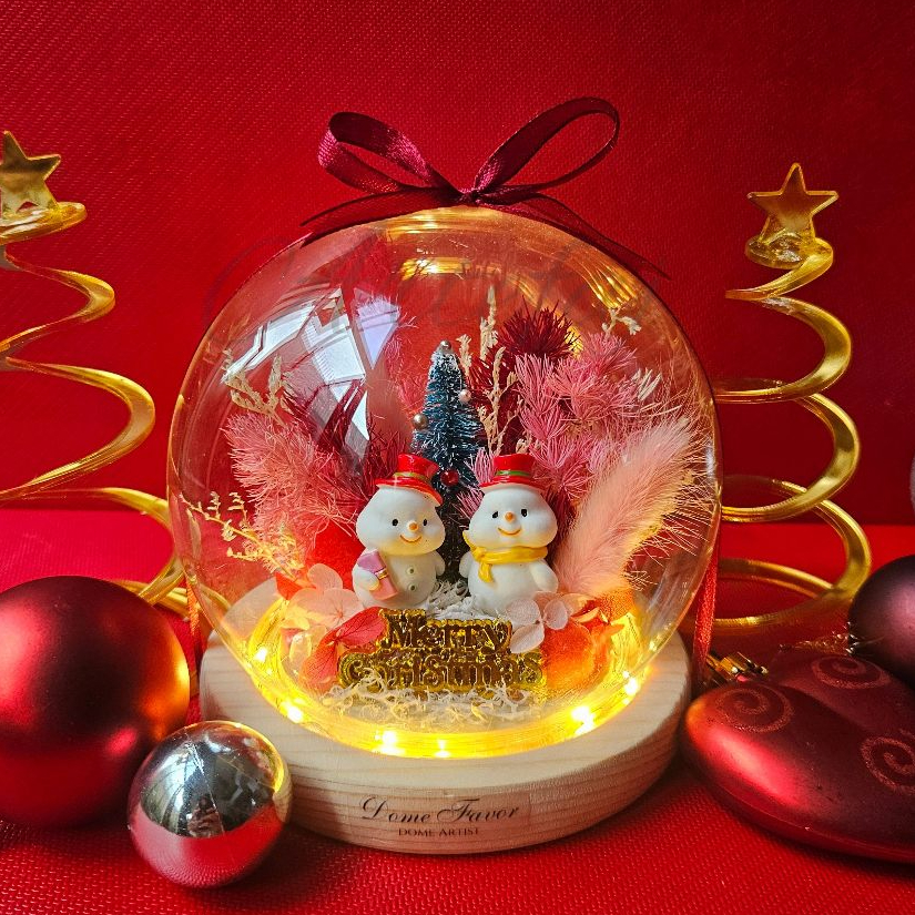 Christmas gift unik Snow Globe Dome Kado natal  figure bunda maria rosario valentine buket bunga uni