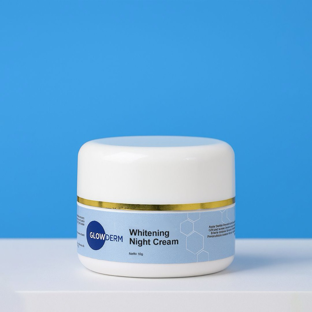 GLOWDERM - Whitening night cream mencerahkan|meregenerasi sel kulit