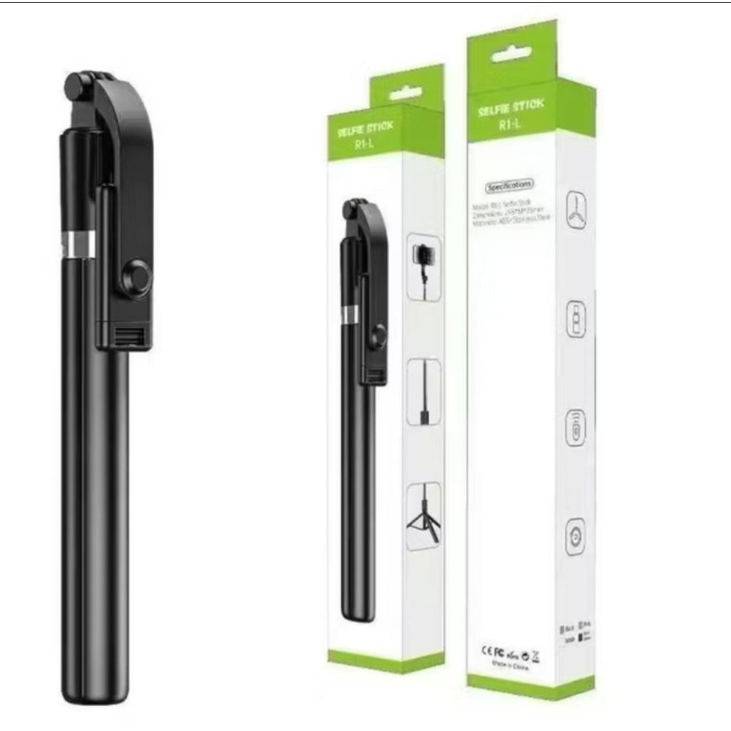 {1,7 M} Tongsis Selfie stick Tripod R1L tongsis plus Remote Bluetooth Tripod 1.7METER