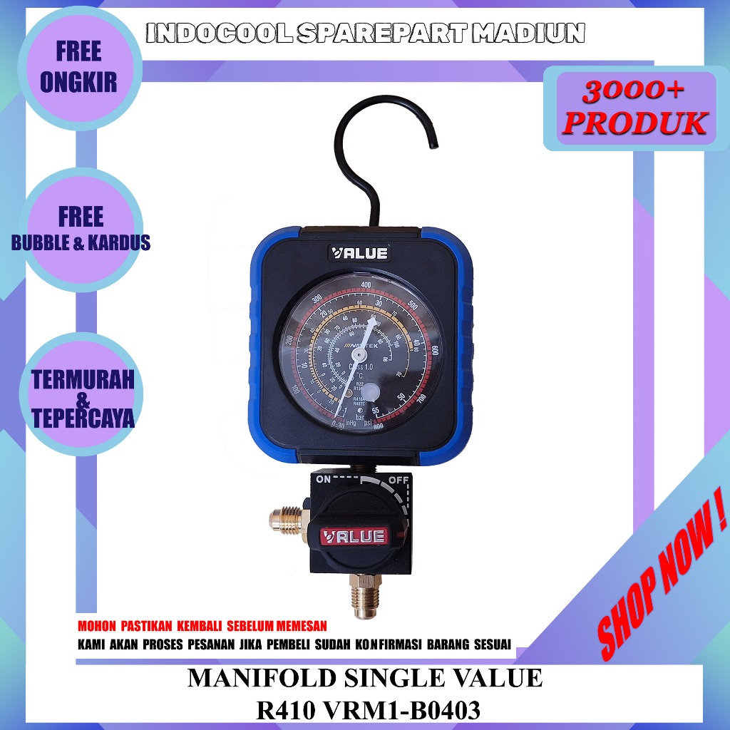 MSVR4 MANIFOLD AC VALUE / MANIFOLD SINGLE VALUE R410 VRM1-B0403