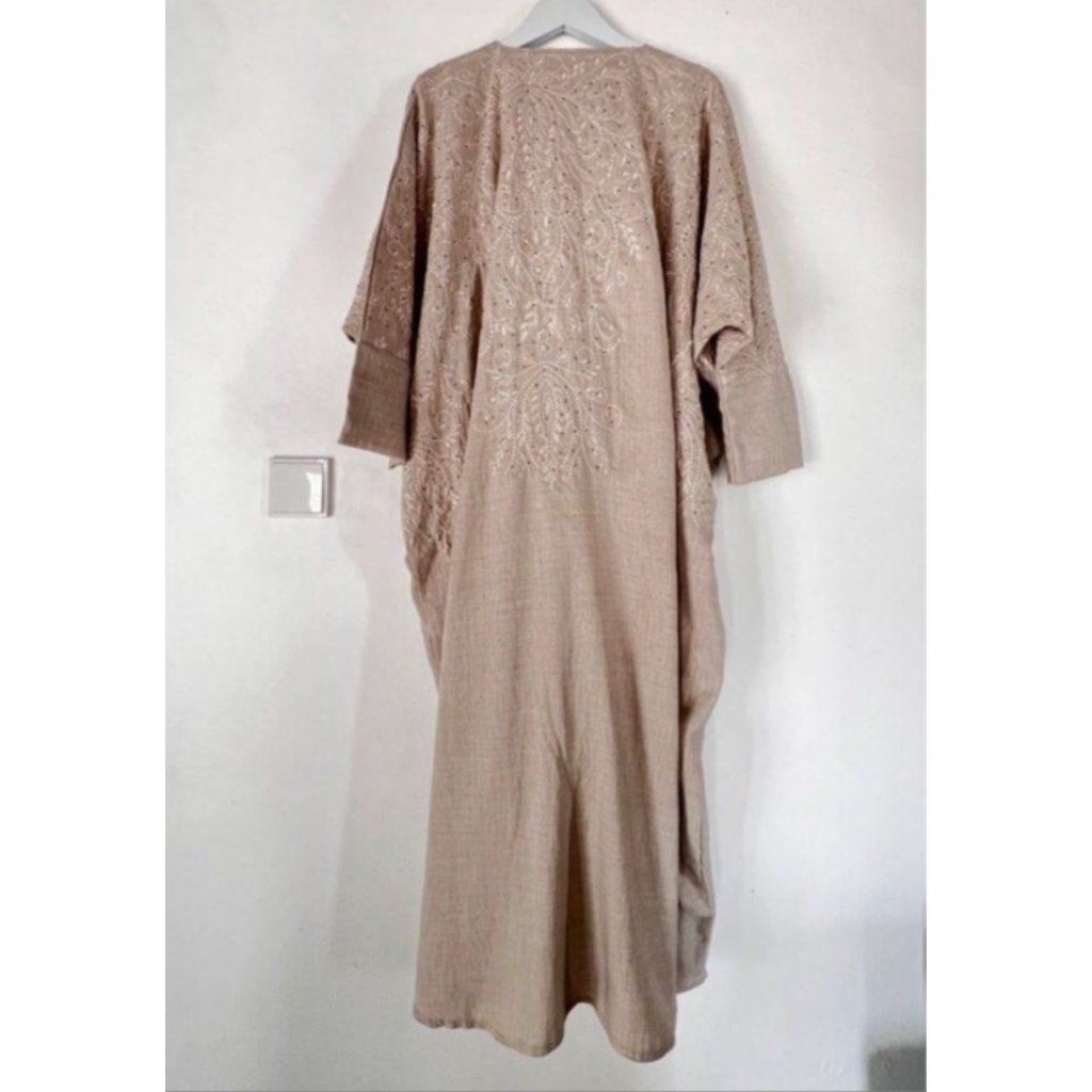 Abaya dubai bordir warna linen