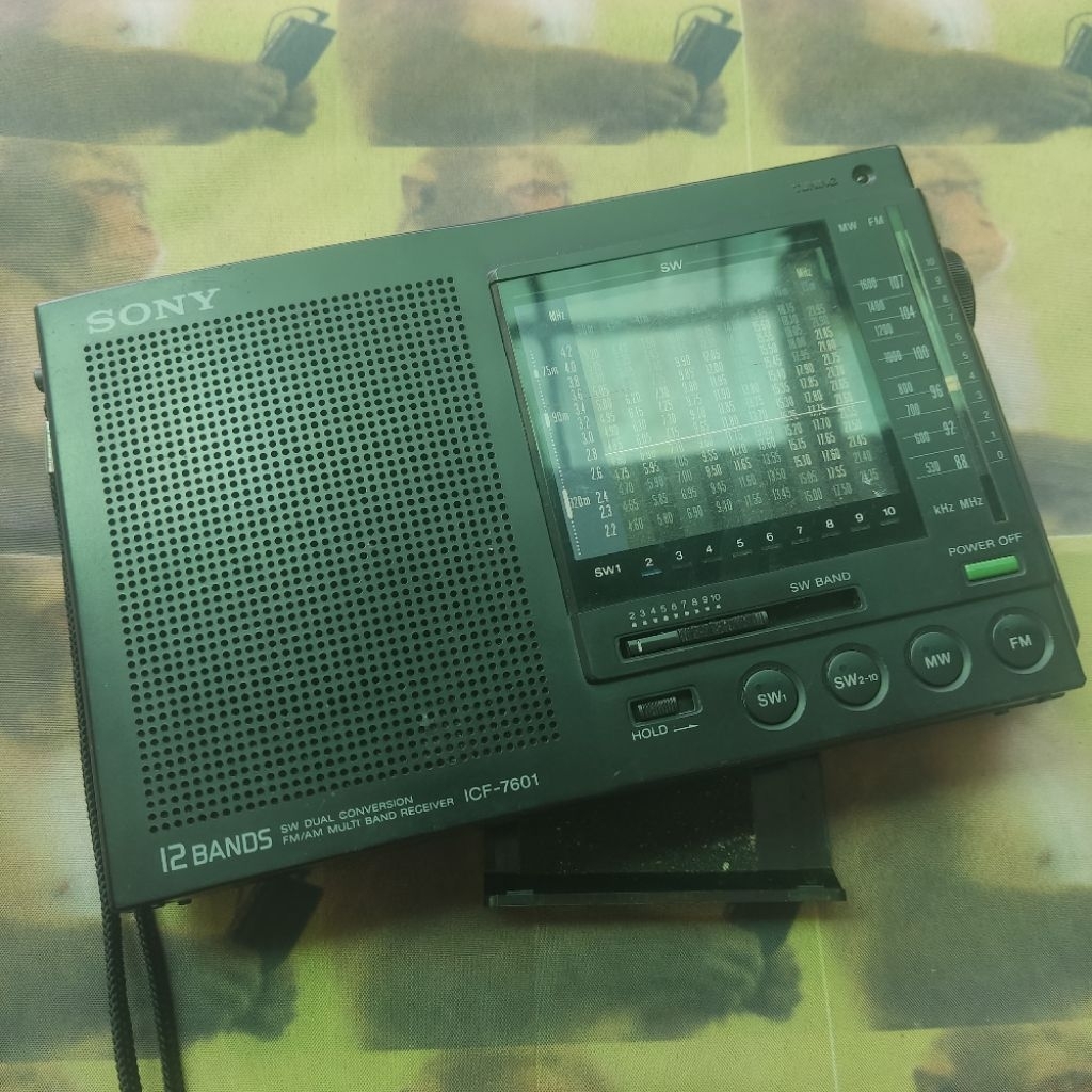 Sony radio ICF-7601 12 bands ICF 7601 fm am sw multi band jadul 2nd bekas seken second preloved