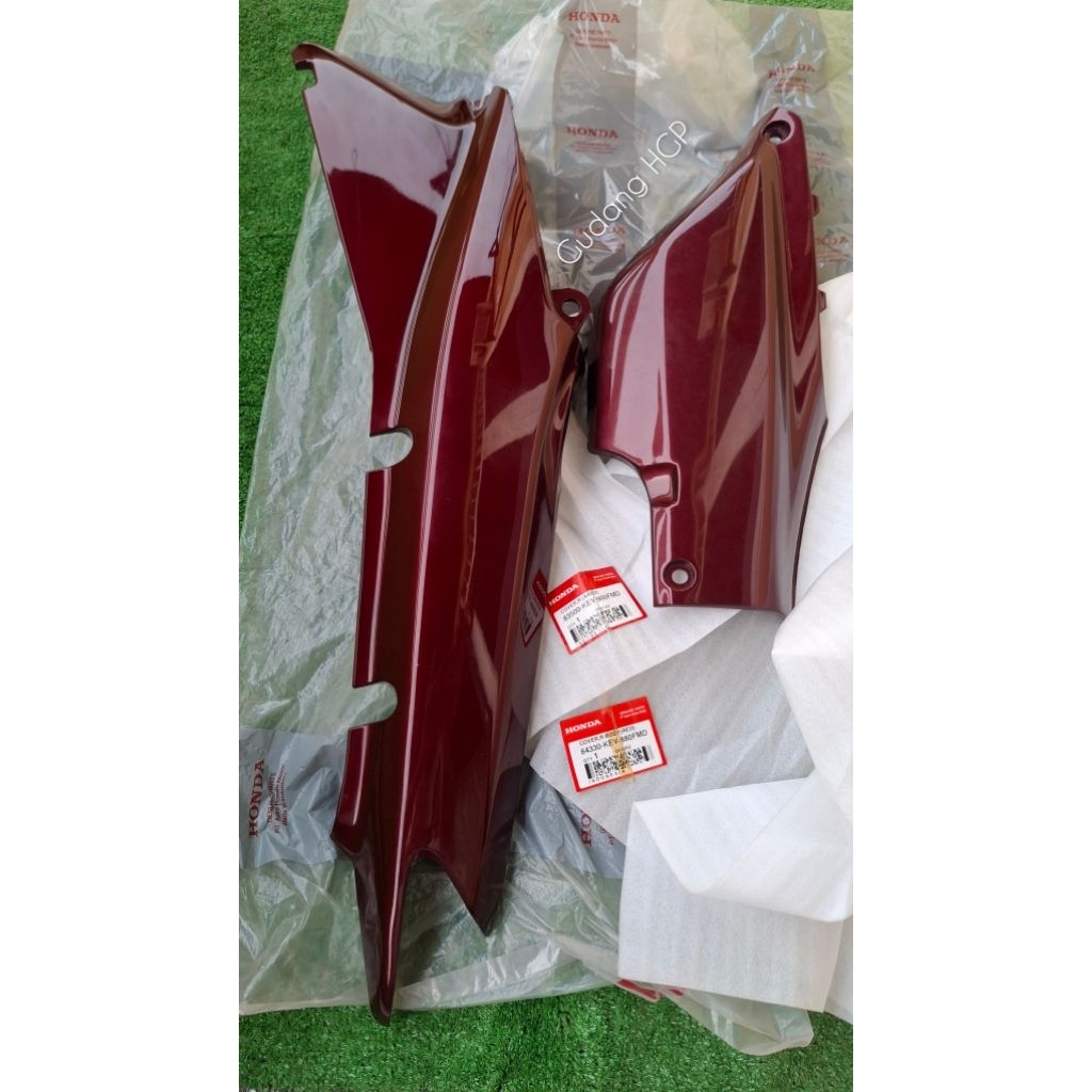 Cover R Body & Cover R Red Maroon Cover Body Kanan & Cover Samping Tutup Aki Supra X XX 100 Fit Old 