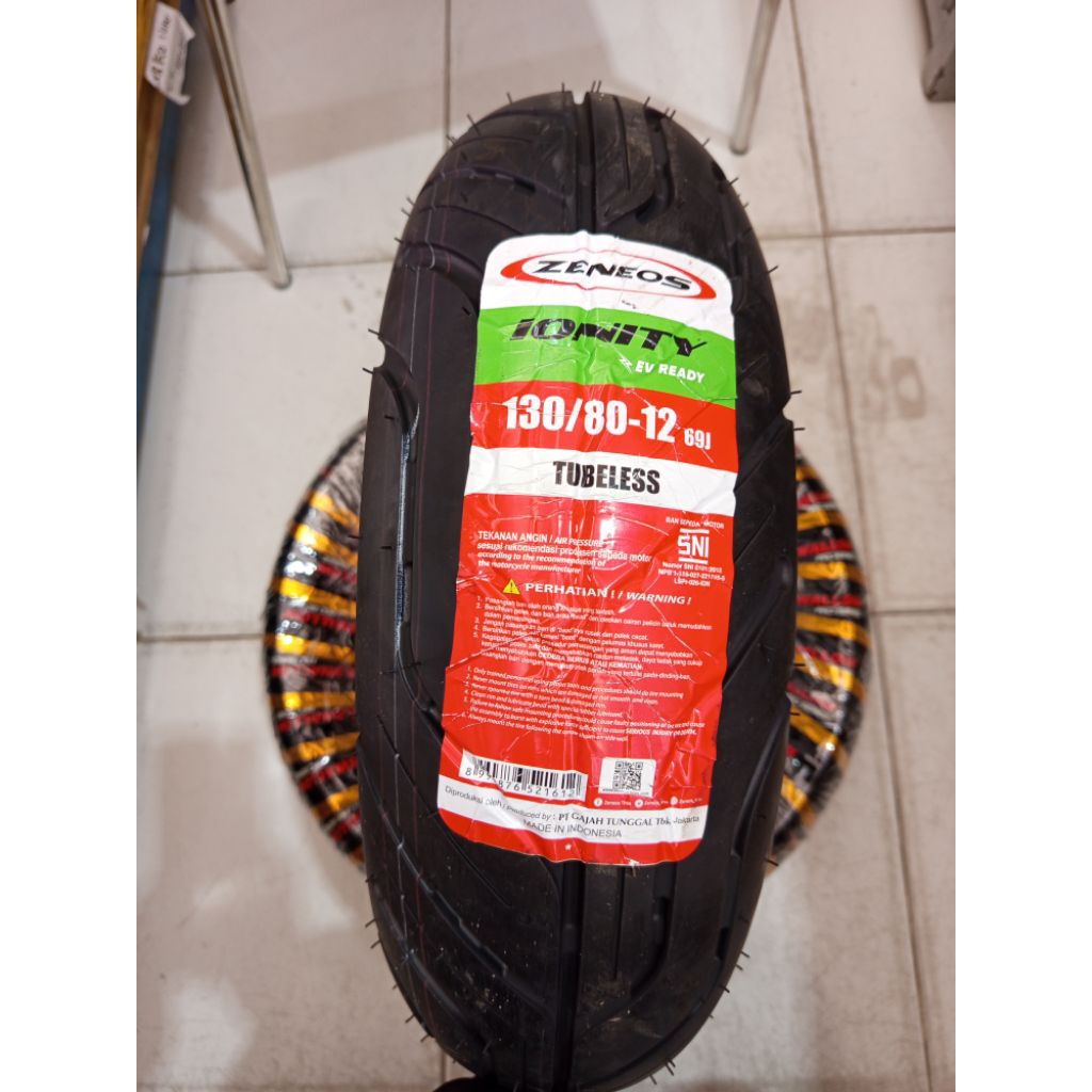 BAN ZENEOS IONITY 130/80-R12 TUBLESS