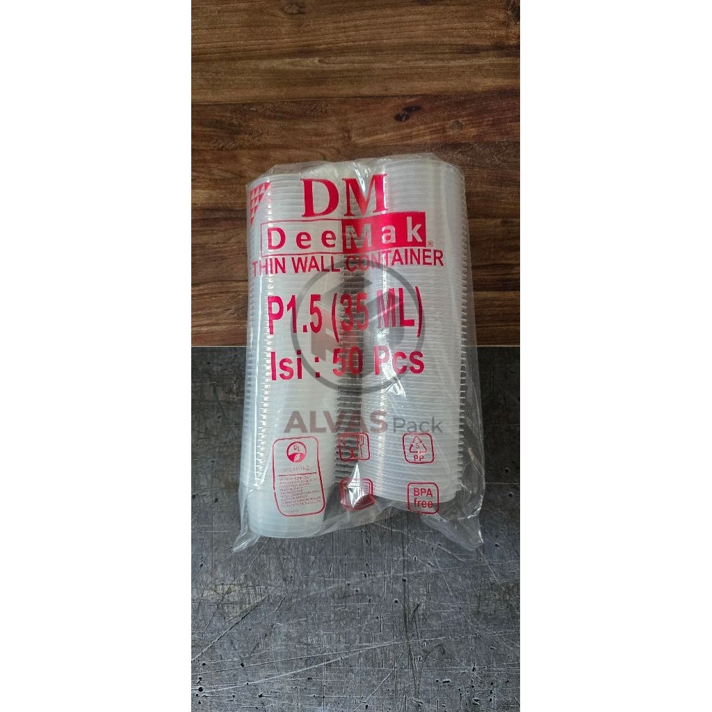 Cup Saus Thinwall 35ml DM Tutup Sambung
