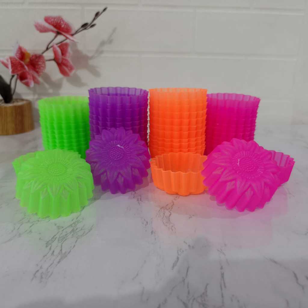 TERMURAH FREE IRUS  Cetakan Ager Teratai / Agar / Cetakan Bulat / 4 Lusin Cetakan Kue Kering / Cetak