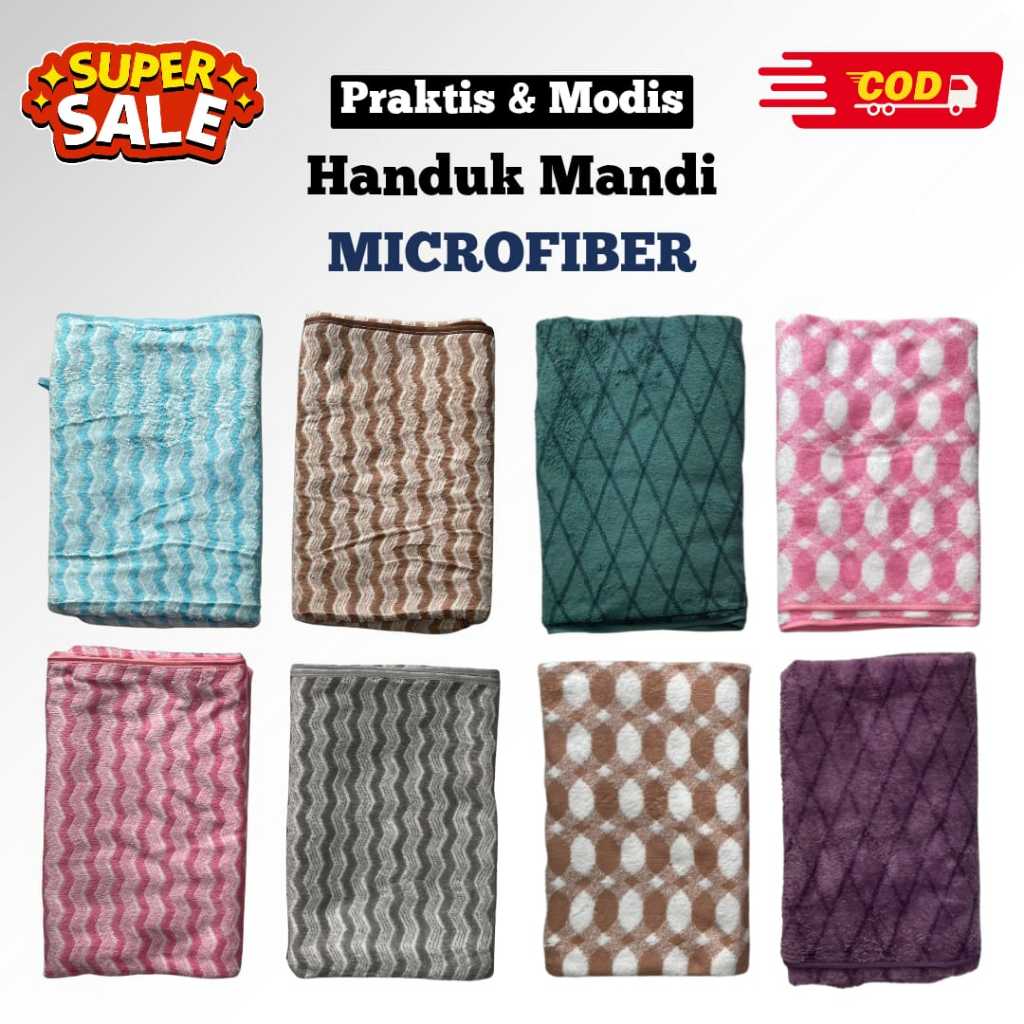 HANDUK MANDI MICROFIBER 70X140 HIGH QUALITY - HANDUK MANDI / HANDUK MICROFIBER