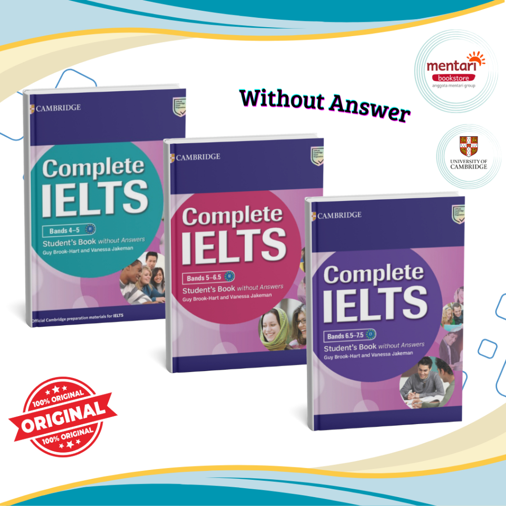 Mentari Bookstore | Complete IELTS Bands Student Book without Answer | Buku Persiapan Ujian IELTS