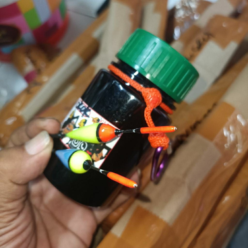 TEMPAT BOTOL ROKOK BONUS PELAMPUNG FULL LILITAN BENANG RUMPON DAN KOREK BARRA
