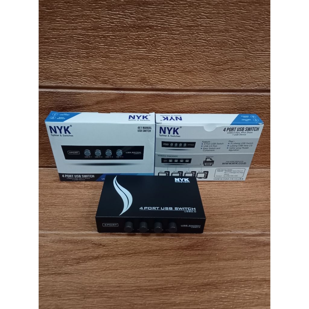 NYK USB PRINTER MANUAL SWITCH 4 PORT / DATA  SWITCHER 1-4 USB PRINTER NYK