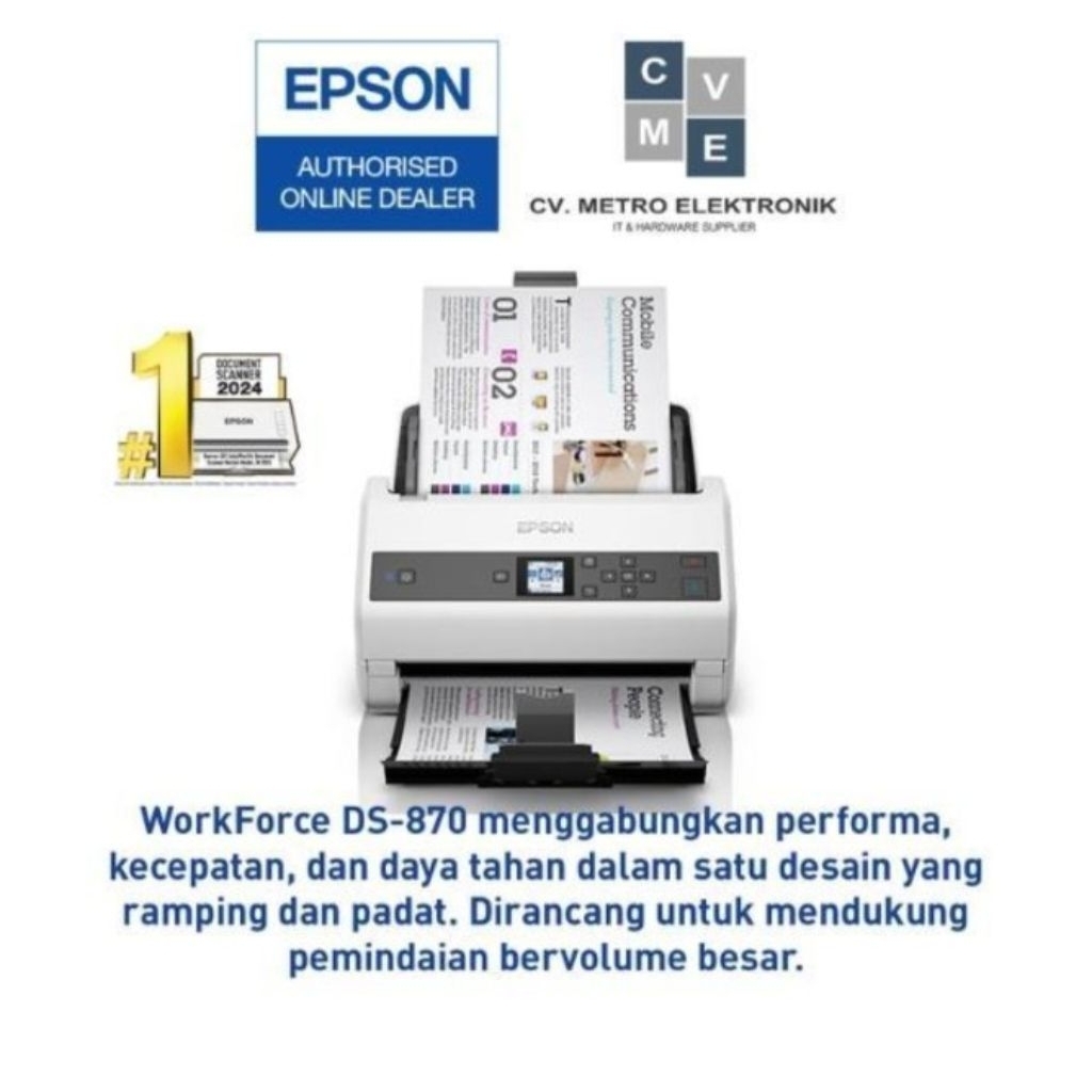 Scanner Epson Work Force DS 870 A3 (lipat)
