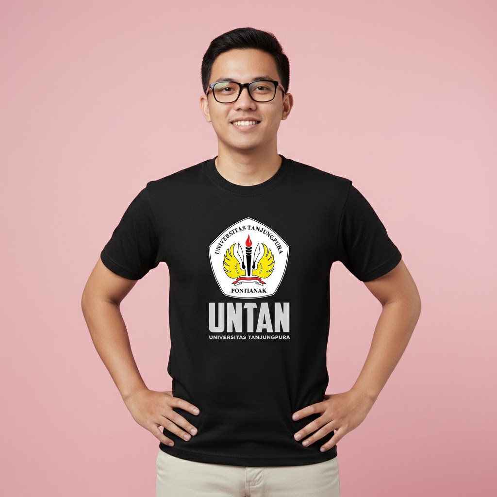 Kaos T-Shirt Premium UNTAN Universitas Tanjung Pura Pontianak Cotton cloth short sleeve and  long sl
