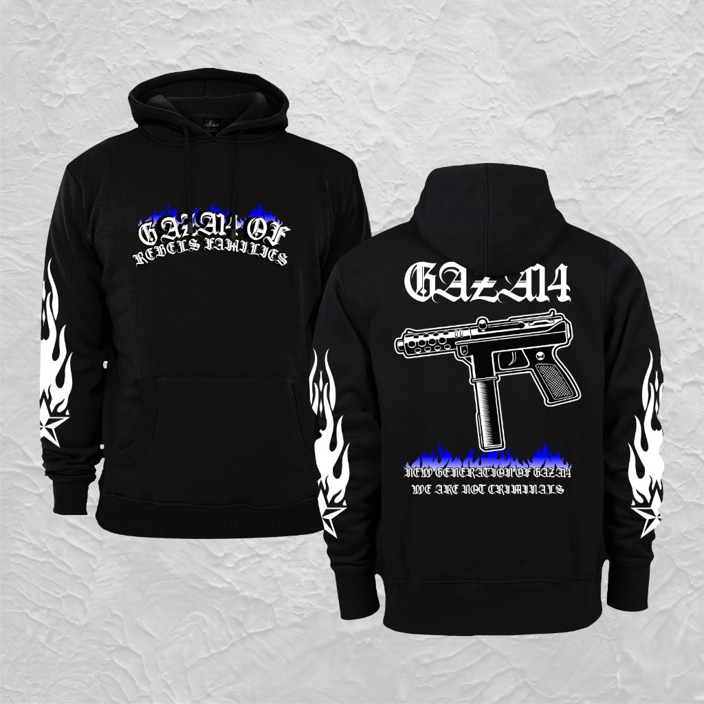 HOODIE GAZA TERBARU GAZA OF REBELES FAMILIES