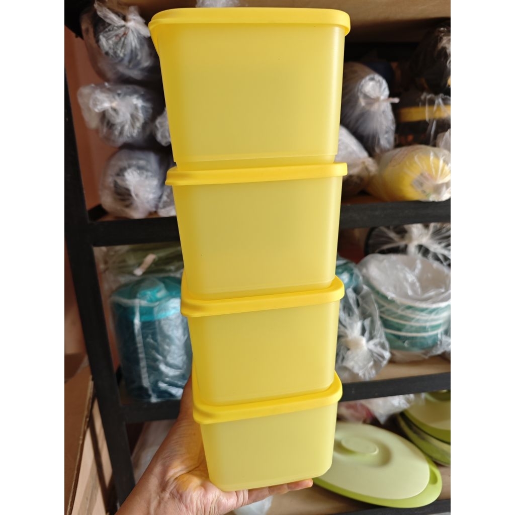Toples medium summer 4Pcs Kuning tupperware CUCI GUDANG