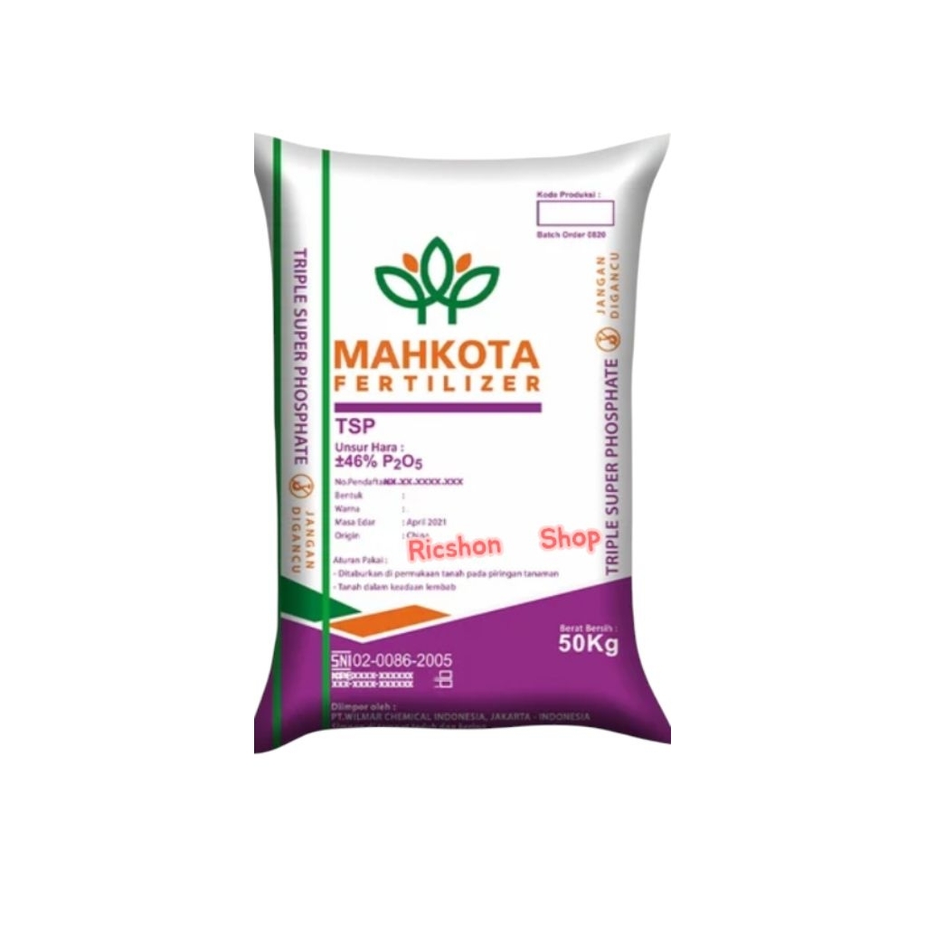 Pupuk TSP Triple Super Phosphate Mahkota 50kg