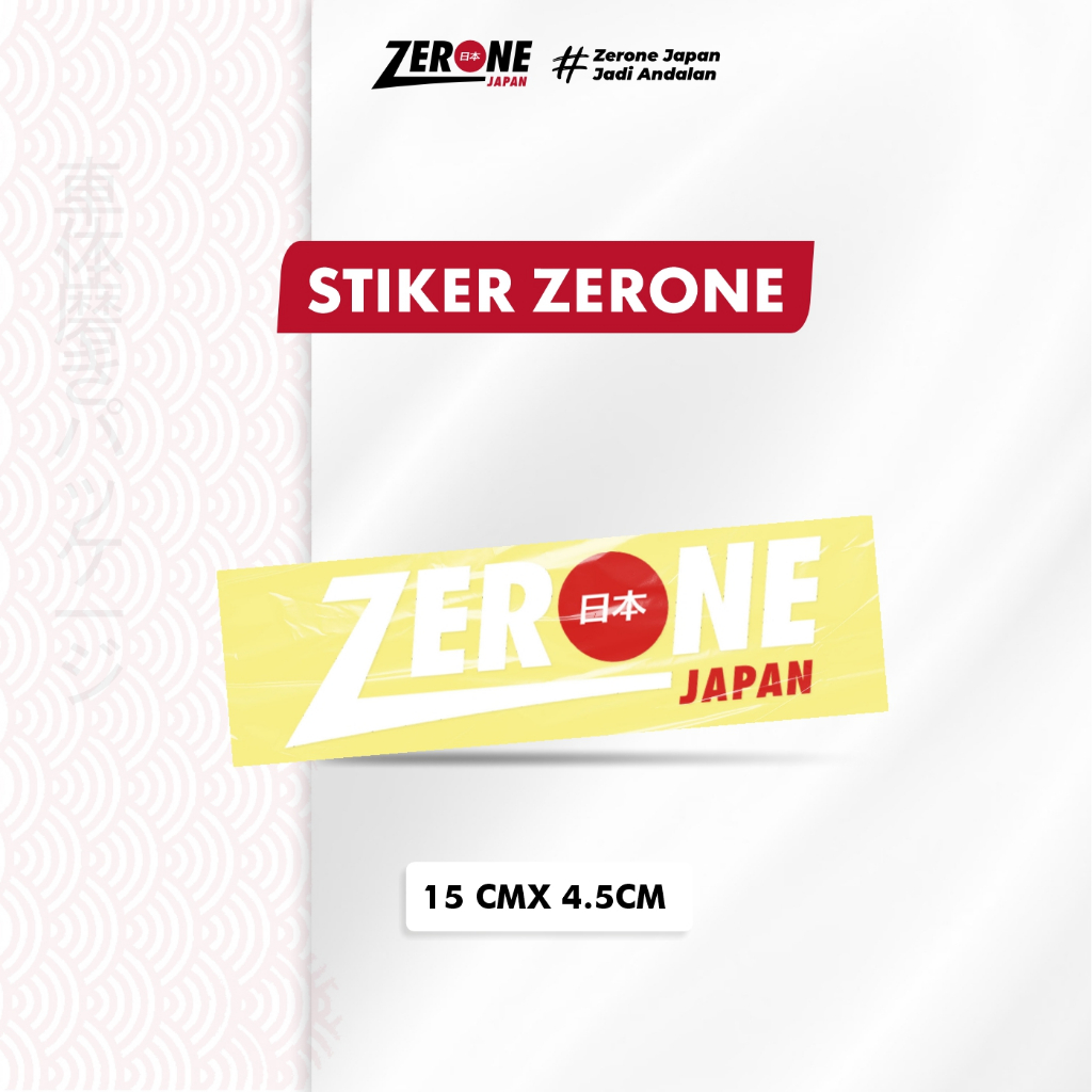 Stiker Zerone Japan Non Embos | Wiper Formula Zerone Japan Pembersih Kaca Mobil