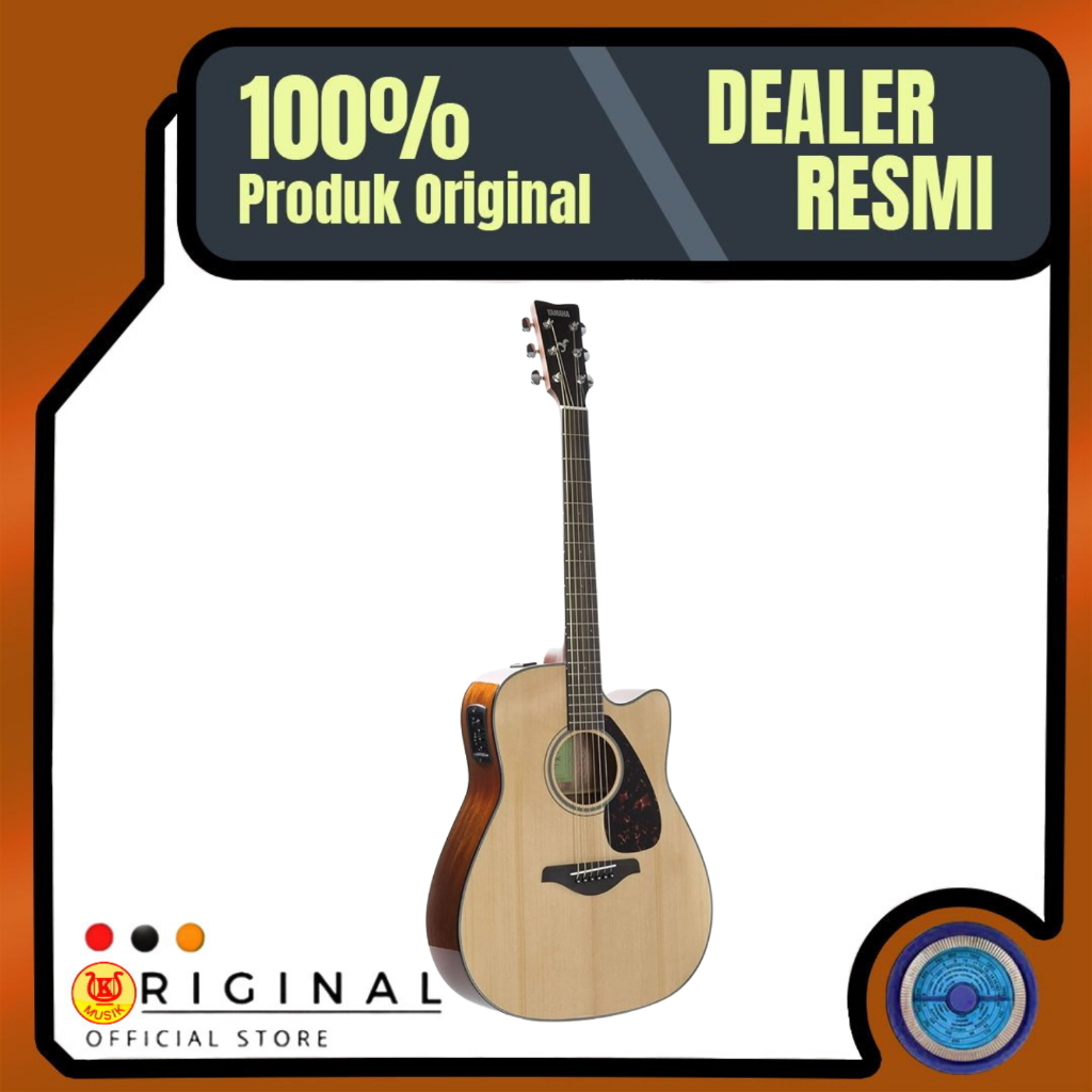 Yamaha FGX800C Natural / Gitar Akustik Elektrik / Yamaha FGX Series Guitar