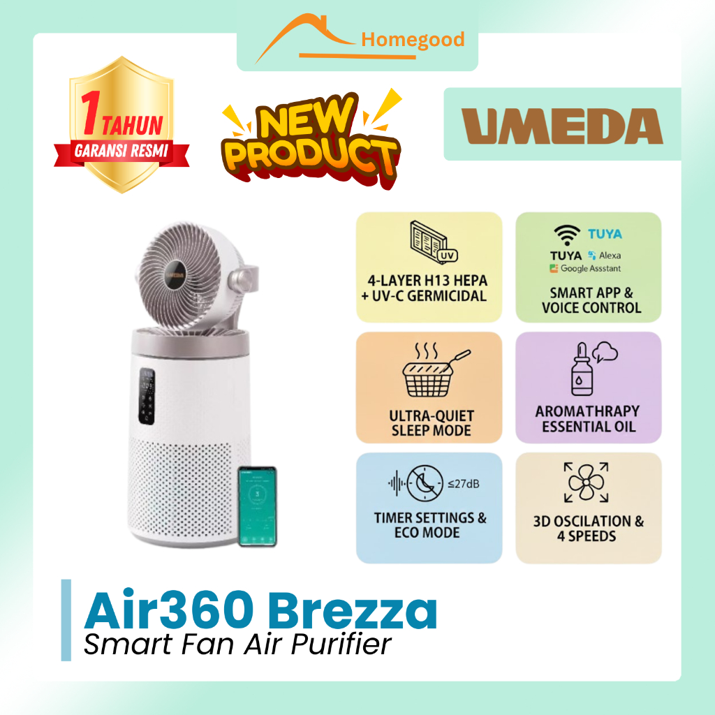 Umeda AIR360 Brezza Fan Air Purifier