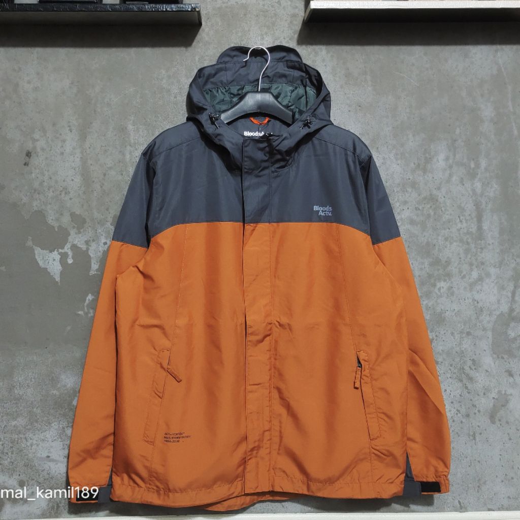 JACKET OUTDOOR BLOODS ACTV DALAGUE ORANGE GREY ORIGINAL.