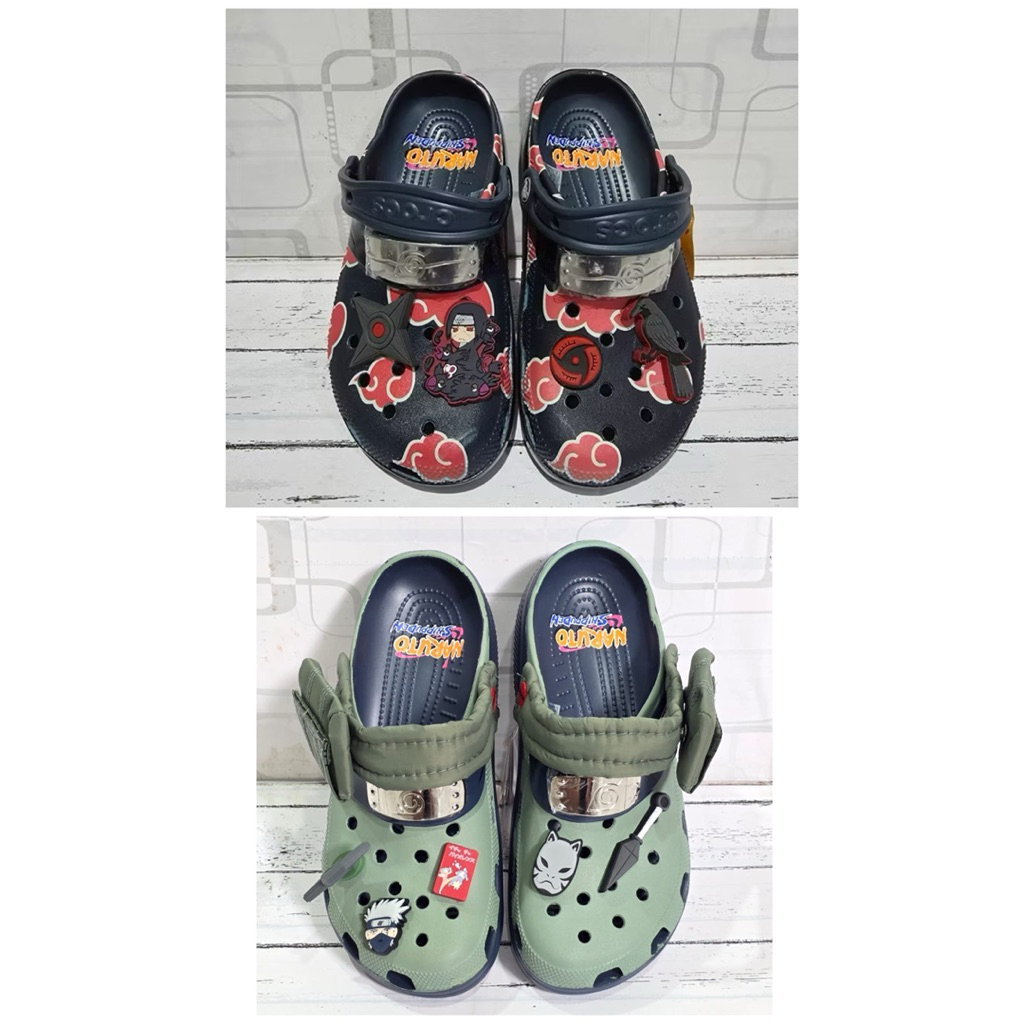 Sandal Crocs Naruto Itachi Man Anak Remaja Dewasa Pria Cowok Laki Laki