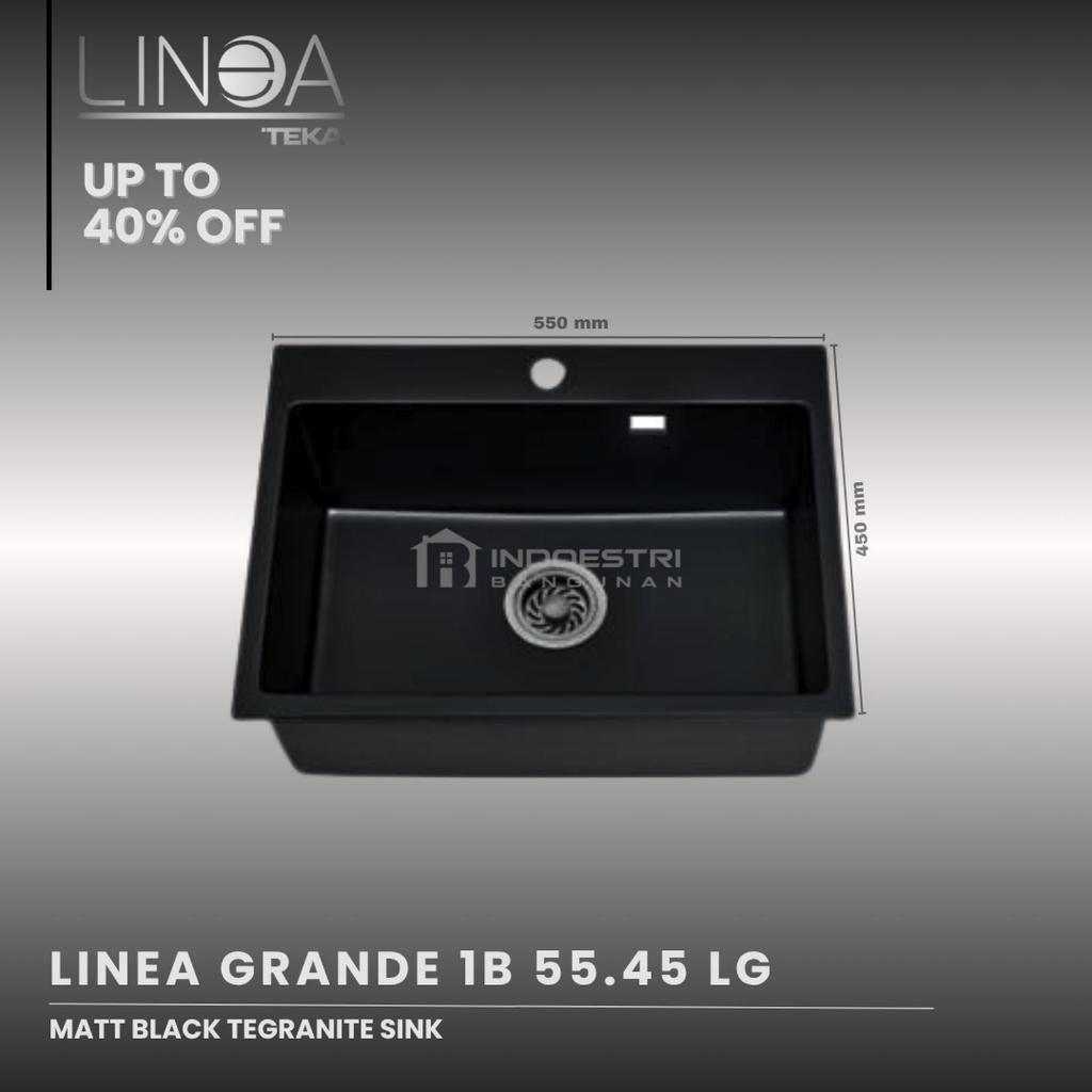 Kitchen Sink TEKA LINEA Granite GRANDE 1B 55.45 LG MATT BLACK / Bak Cuci Piring TEKA LINEA 1 Lubang