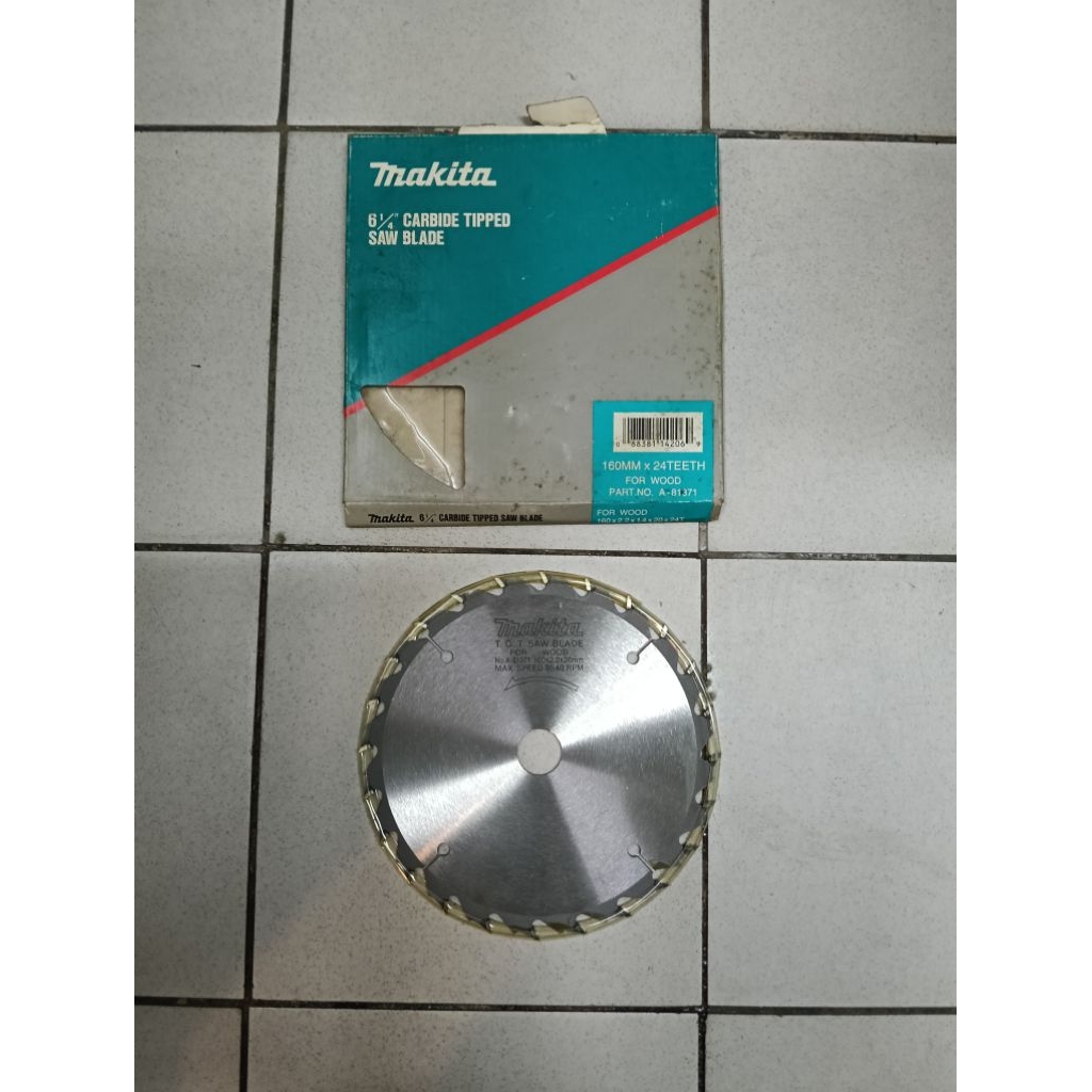 Mata gerinda potong kayu / saw blade for wood Makita 6 1/4 inch ori Jepang
