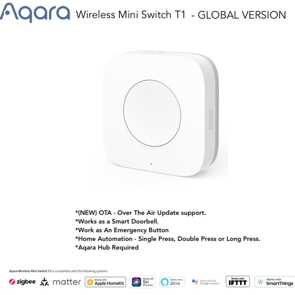 Aqara mini switch T1 Aqara Wireless mini switch T1