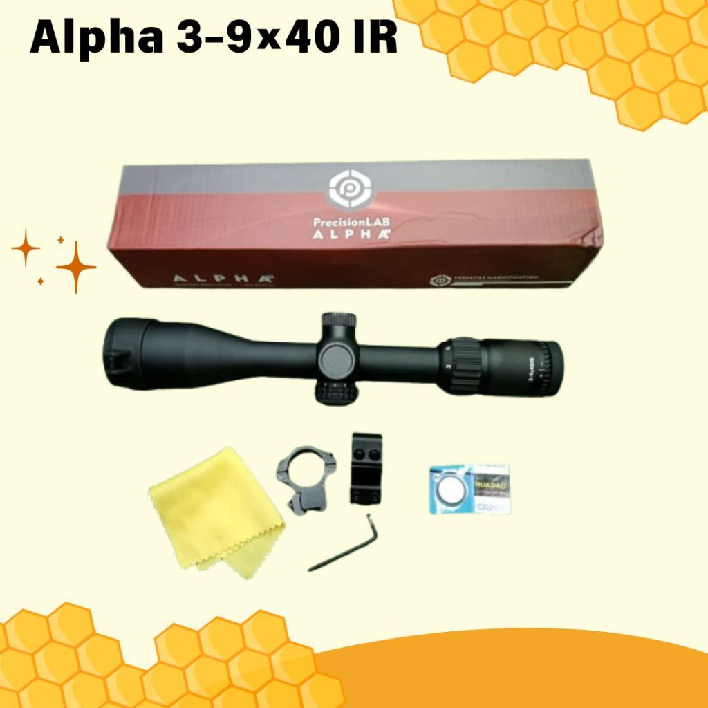 Teleskop lampu Alpha 3-9X40 IR