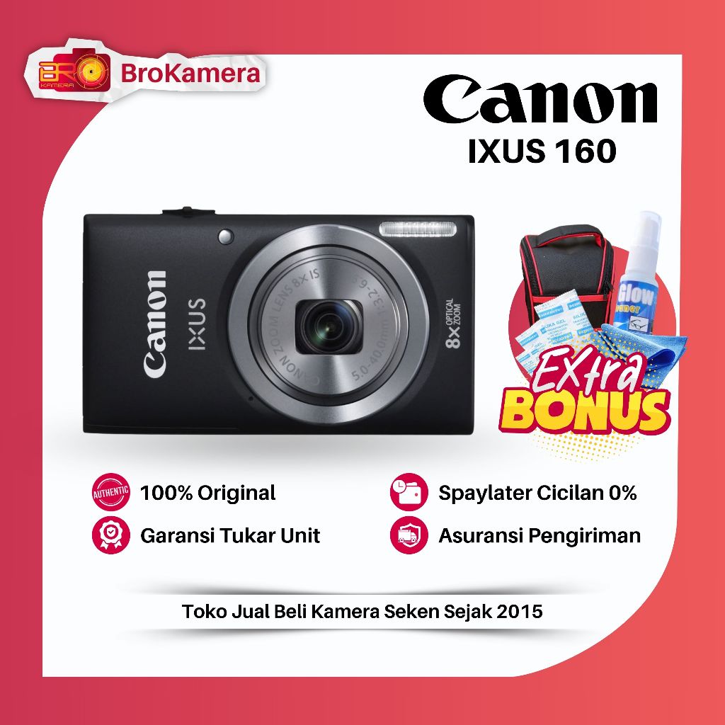 Kamera Pocket Digital Canon Ixus 160 HD 20MP