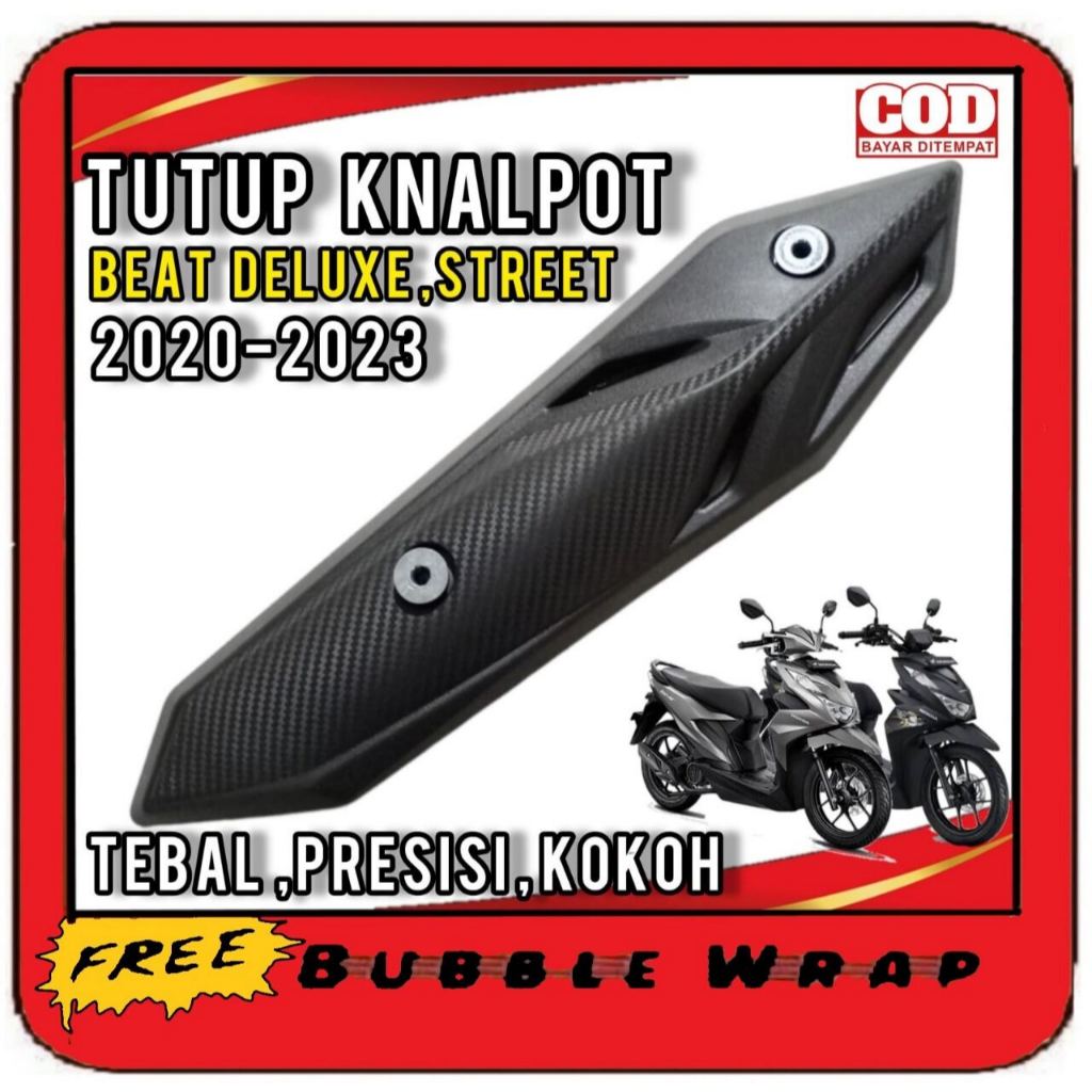 Cover Knalpot Beat Street  New 2020 Tameng Pelindung Kenalpot Beat Street esp new led 2020 2021 2022