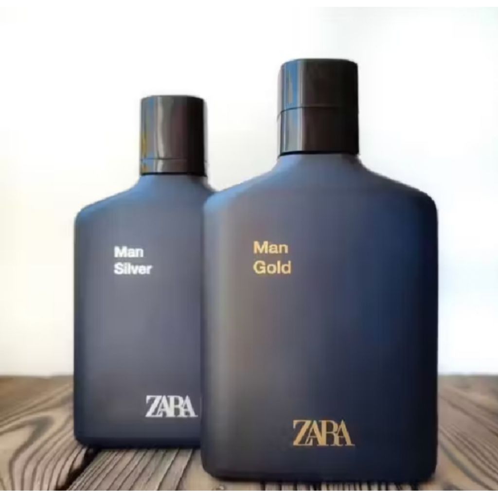 (isi 2 pcs)Parfum Original Zara Man Silver+Zara Man Gold 100ml --Parfum pria