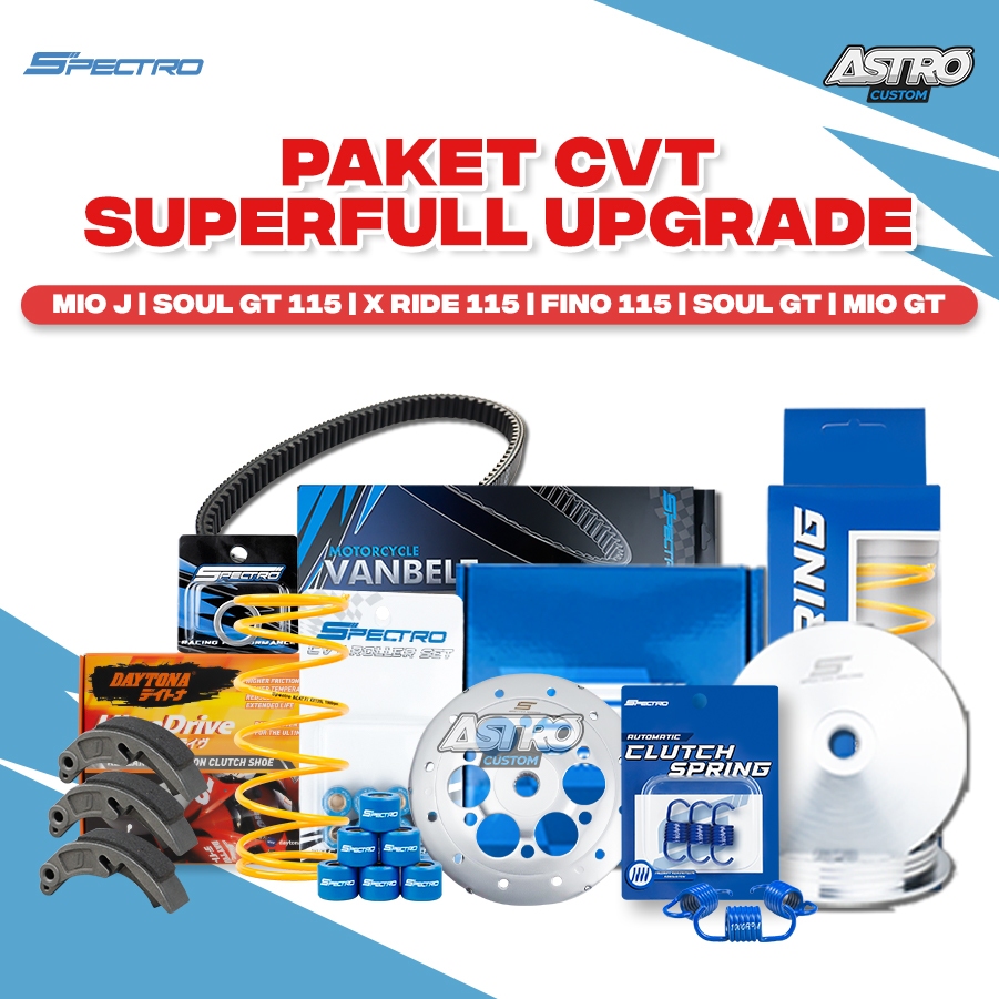 Super Full Upgrade CVT Mio J Fino 115 X Ride 115 Soul GT 115 Rumah Roller PerCVT Roler Spectro Astro