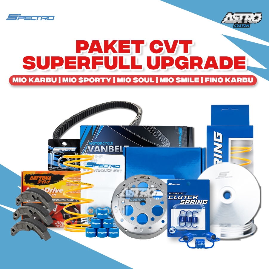 Super Full Upgrade CVT Mio Karbu Mio Smile Mio Sporty Soul Karbu Fino Karbu Spectro Kampas Ganda CVT