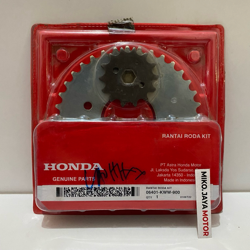 GEAR GIR SET 06401-KWW-900 REVO ABSOLUTE / BLADE 110 ORIGINAL HONDA