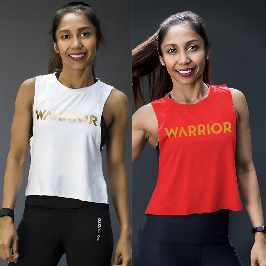 DVOTD - Crop Tank Top Sleeveless Top Crop Top Loose Top Low Cut Top Kaos Gym & Kaos Olahraga Wanita 