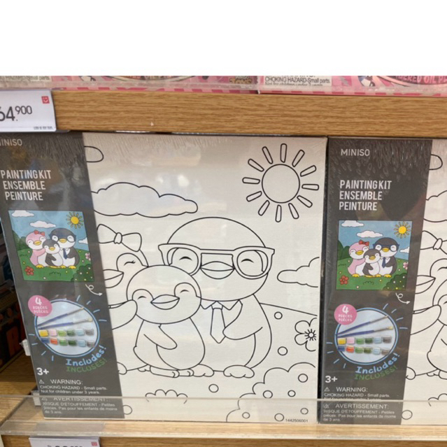 miniso painting kit ensamble mewarnai set melukis lengkap dengan cat