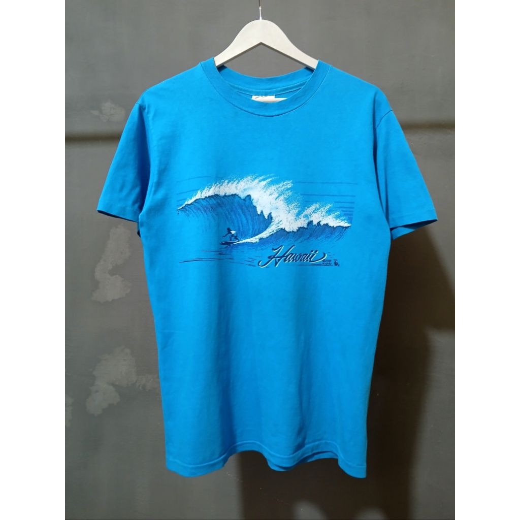 Kaos 80s Hawaii Blue Surf - M