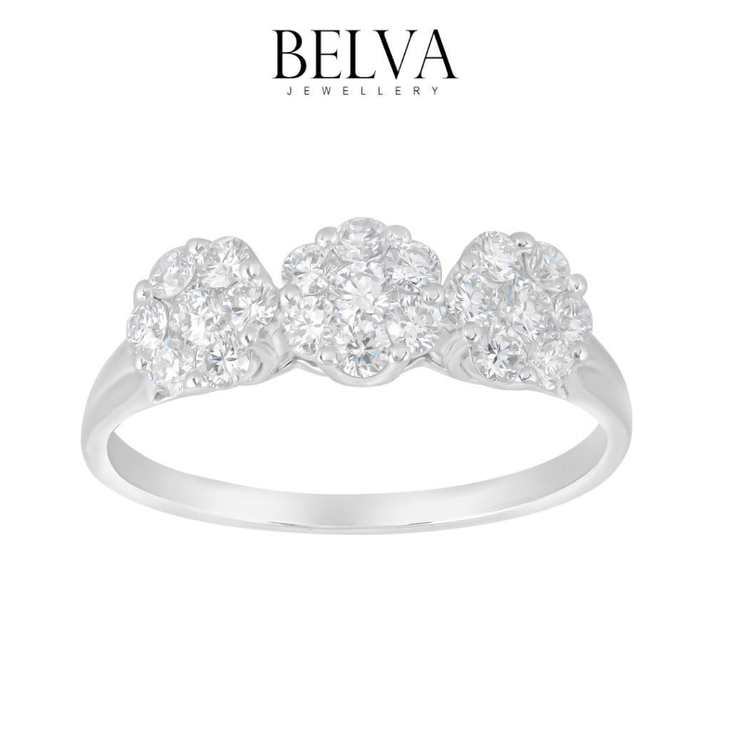 Cincin Berlian Trilogy - Belva Jewellery - BALRVL02008