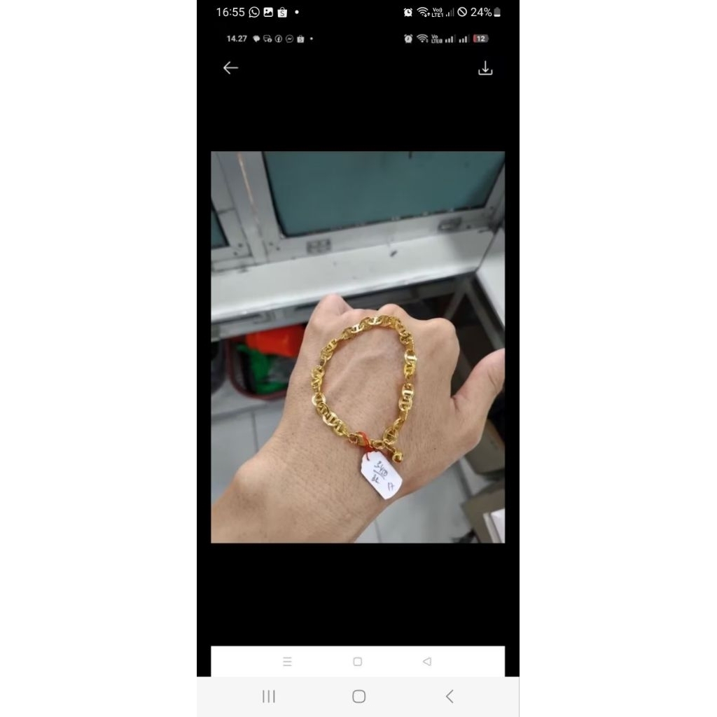 GELANG HEMONG 8K - PERHIASAN EMAS ASLI 8K