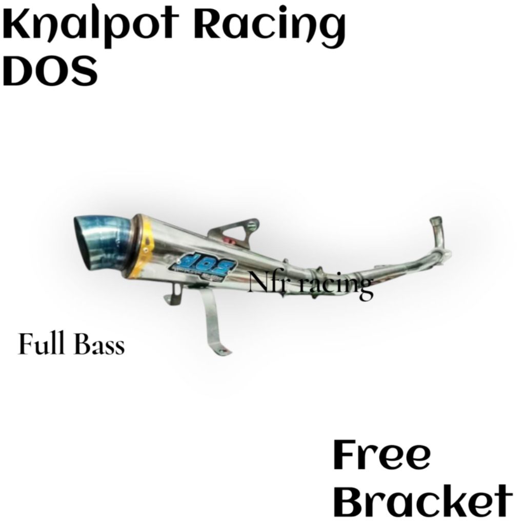 Knalpot Racing DOS Revo Karisma Blade Vega Shogun Astrea Grand Kaze