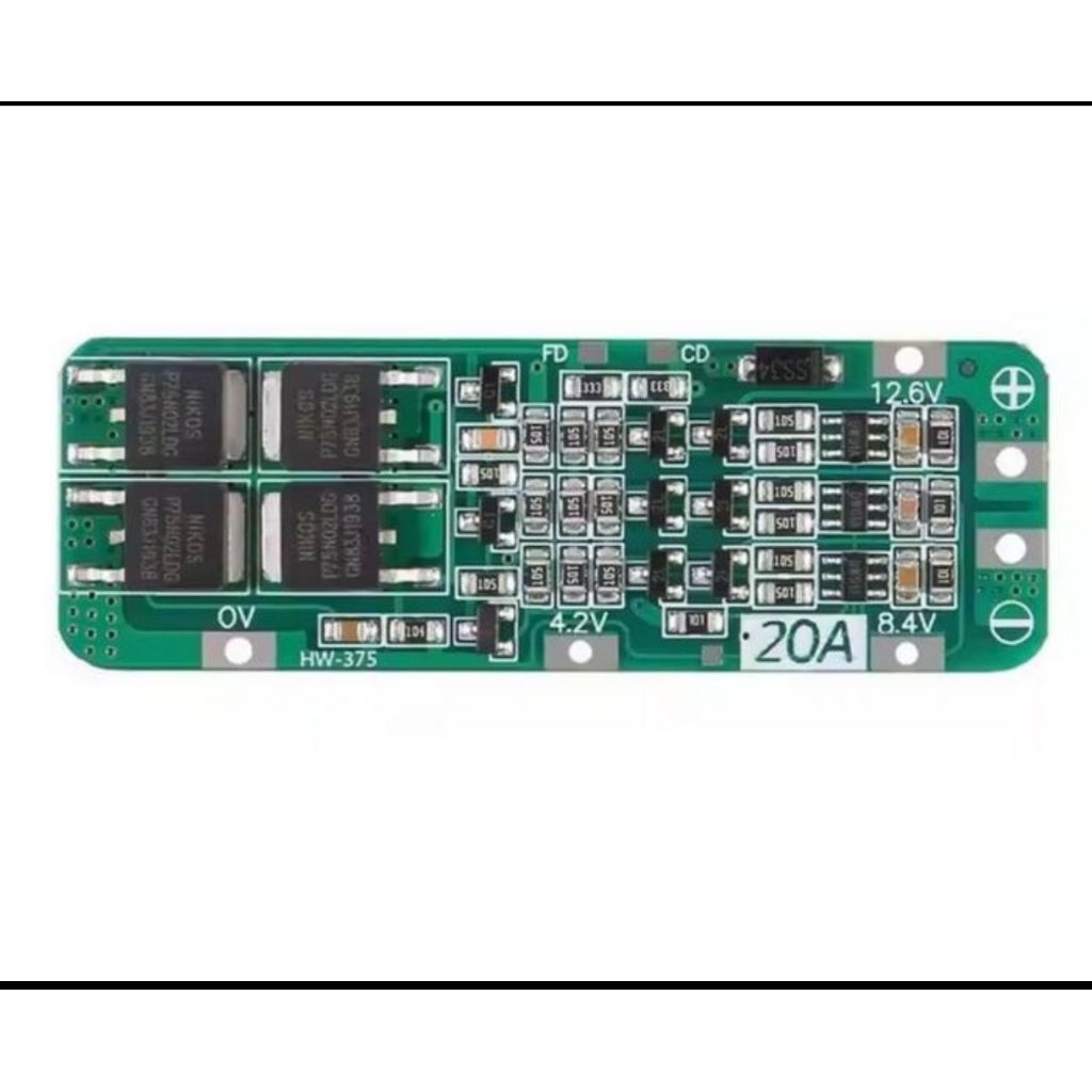 Modul BMS 3s 20A 12V Charger Li-ion Lithium