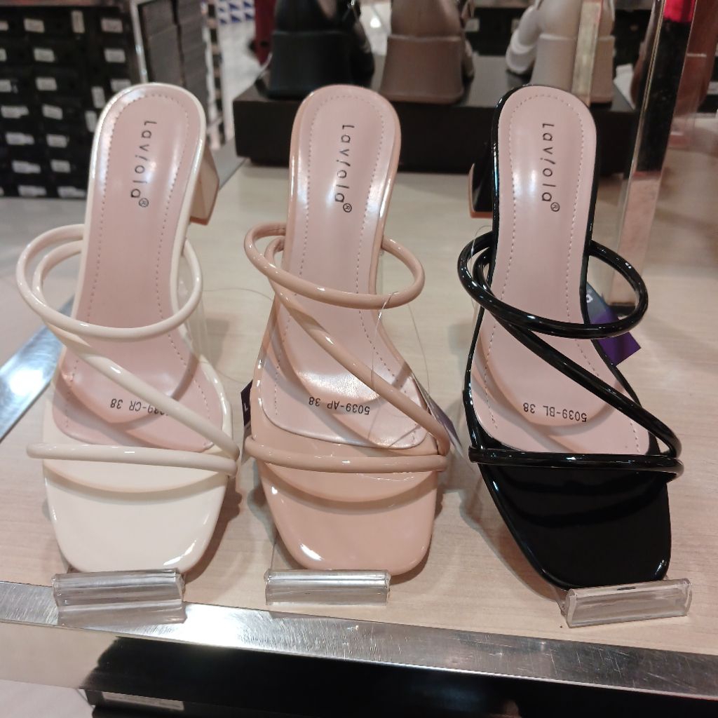 sandal wanita heels 6cm LAVIOLA ori dari matahari