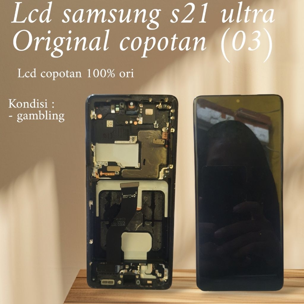LCD + FRAME ORIGINAL COPOTAN SAMSUNG S21 ULTRA - MINUS