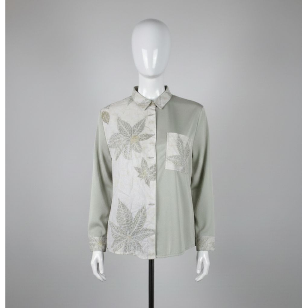 kemeja ecoprint wanita