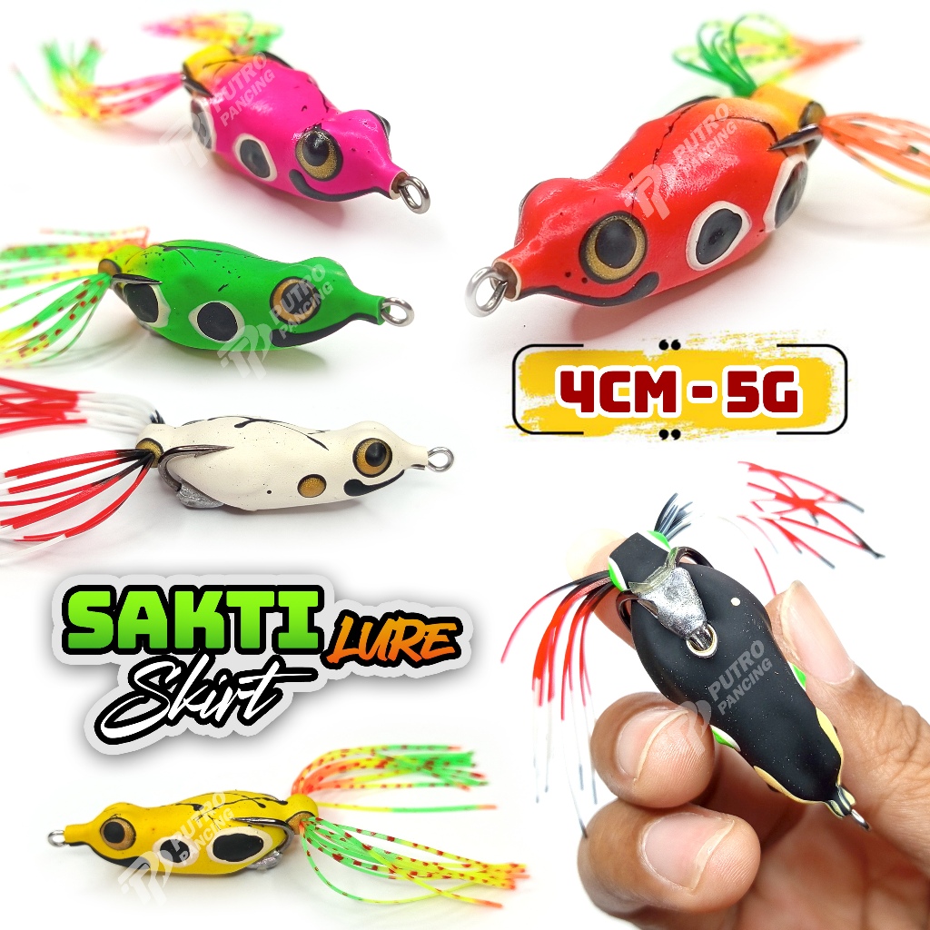 Lure Softfrog SAKTI LURE SKIRT Soft Frog Kodok Katak karet