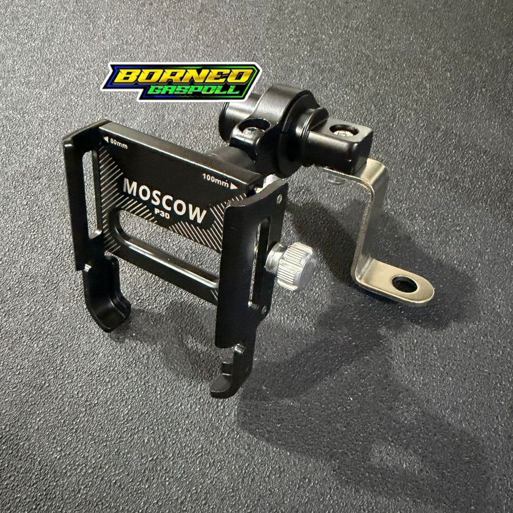 Holder Motor ROBOT TAGONTA P30 Spion Stang Phone Stand HP Aluminium Penyangga Handphone di Sepeda UN