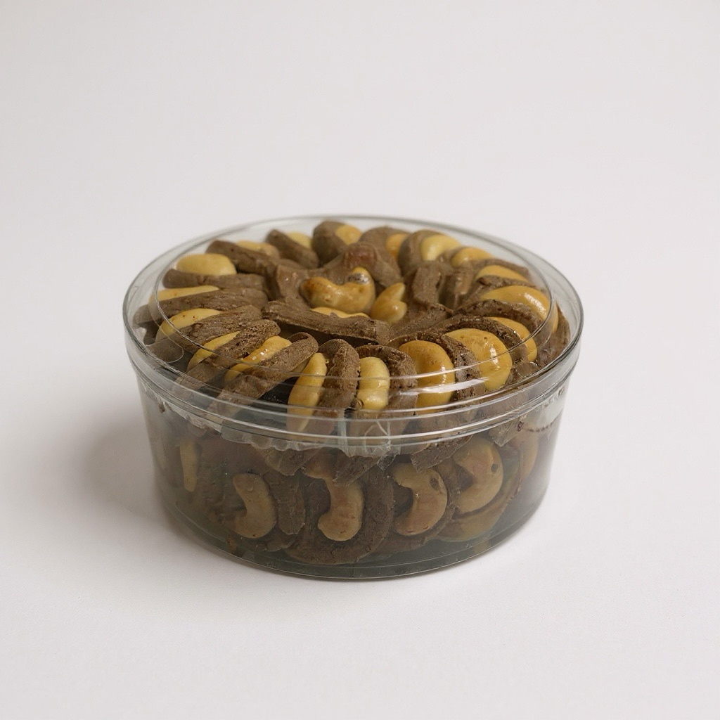 Kue coklat Kacang mede 250 gram/ Kue kering mede coklat /choco cashew cookies/ Kukis Kacang mete