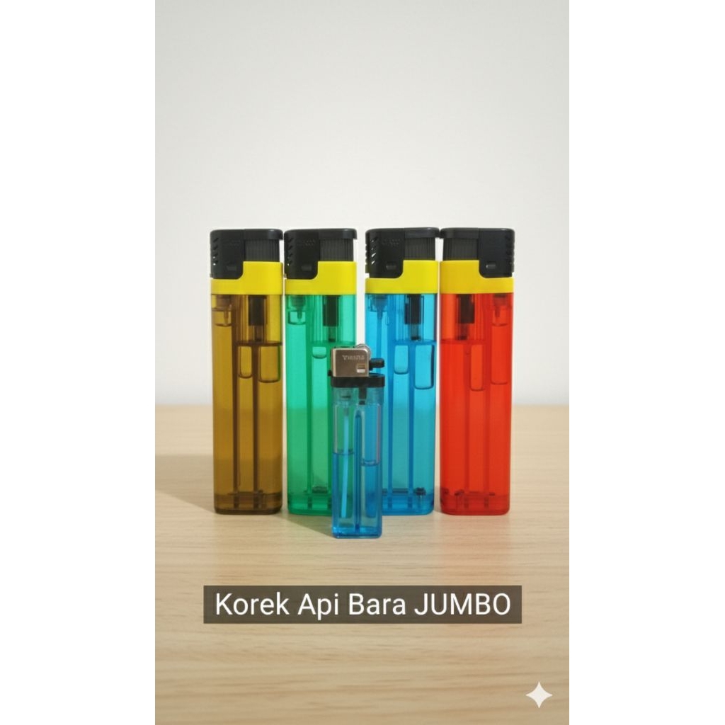 Korek Gas Bara Jumbo Anti Angin super besar dan anti hilang cocok untuk diluar ruangan