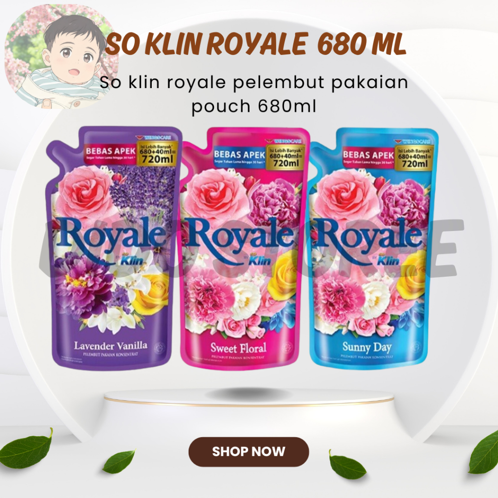 So klin Royale pelembut pakaian pouch 680ml